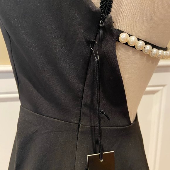 LULUS Black Pearl Skater Dress! - Picture 4 of 6